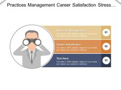 Practices management career satisfaction stress management vendor evaluation