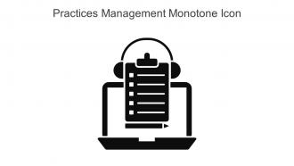 Practices Management Monotone Icon In Powerpoint Pptx Png And Editable Eps Format