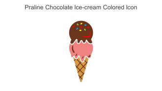 Praline Chocolate Ice Cream Colored Icon In Powerpoint Pptx Png And Editable Eps Format