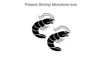 Prawns Shrimp Monotone Icon In Powerpoint Pptx Png And Editable Eps Format