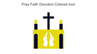 Pray Faith Devotion Colored Icon In Powerpoint Pptx Png And Editable Eps Format