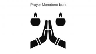 Prayer Monotone Icon In Powerpoint Pptx Png And Editable Eps Format