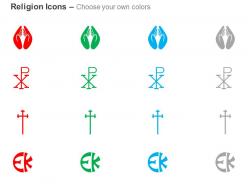 Prayer room symbol chi ro church ppt icons graphics