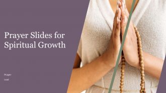 Prayer Slides For Spiritual Growth PPT Sample ACP