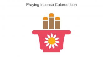 Praying Incense Colored Icon In Powerpoint Pptx Png And Editable Eps Format