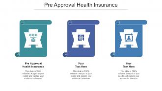 Pre Approval Health Insurance Ppt Powerpoint Presentation Portfolio Templates Cpb