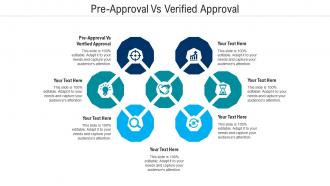 Pre approval vs verified approval ppt powerpoint presentation styles inspiration cpb