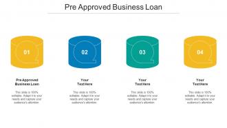 Pre Approved Business Loan Ppt Powerpoint Presentation Show Format Cpb
