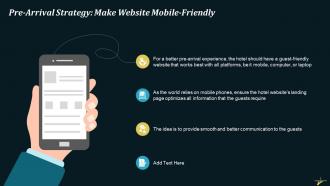 Pre Arrival Strategy Make Website Mobile Friendly Training Ppt
