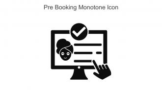 Pre Booking Monotone Icon In Powerpoint Pptx Png And Editable Eps Format