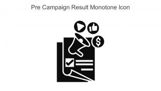 Pre Campaign Result Monotone Icon In Powerpoint Pptx Png And Editable Eps Format