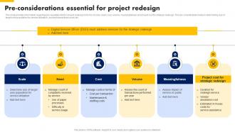 Pre Considerations Essential For Project Redesign Digital Advancement Playbook