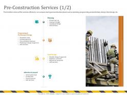 Pre construction services estimate m702 ppt powerpoint presentation ideas outline