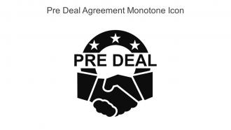 Pre Deal Agreement Monotone Icon In Powerpoint Pptx Png And Editable Eps Format