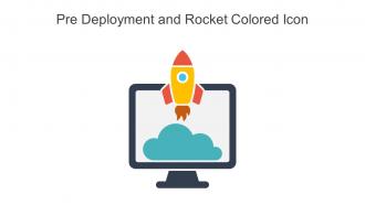 Pre Deployment And Rocket Colored Icon In Powerpoint Pptx Png And Editable Eps Format
