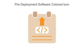 Pre Deployment Software Colored Icon In Powerpoint Pptx Png And Editable Eps Format