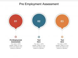 Pre employment assessment ppt powerpoint presentation portfolio background cpb