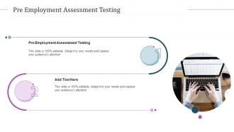 Pre Employment Assessment Testing In Powerpoint And Google Slides Cpb
