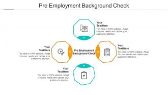 Pre employment background check ppt powerpoint presentation portfolio icons cpb