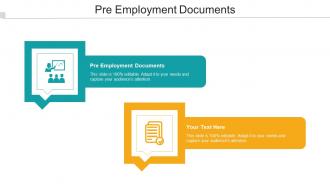 Pre Employment Documents Ppt Powerpoint Presentation Infographic Cpb