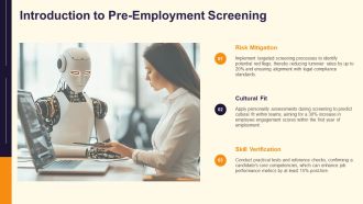 Pre Employment Screening Making Informed Decisions PPT Guidelines AT Unique Template
