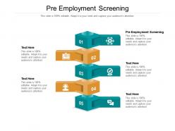 Pre employment screening ppt powerpoint presentation designs cpb
