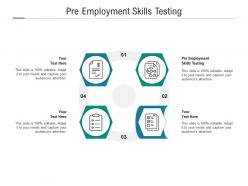 Pre employment skills testing ppt powerpoint presentation microsoft cpb