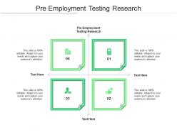 Pre employment testing research ppt powerpoint presentation model show cpb