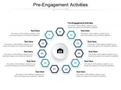 Pre engagement activities ppt powerpoint presentation ideas design inspiration cpb
