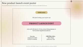 Pre Event Tasks New Product Launch Event Poster Ppt Powerpoint Presentation Outline Diagrams