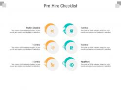 Pre hire checklist ppt powerpoint presentation gallery gridlines cpb