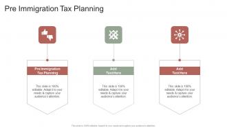 Pre Immigration Tax Planning In Powerpoint And Google Slides Cpb