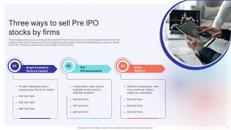 Pre IPO Powerpoint PPT Template Bundles Customizable Interactive