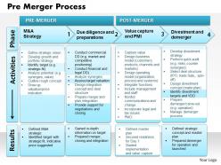 Pre merger process powerpoint presentation slide template
