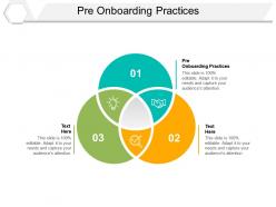 Pre onboarding practices ppt powerpoint presentation outline demonstration cpb