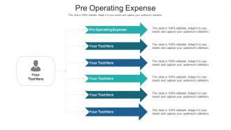 Pre operating expense ppt powerpoint presentation infographics icon cpb