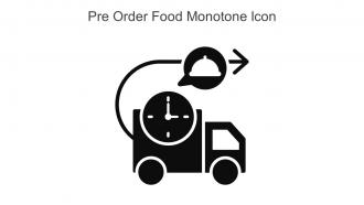 Pre Order Food Monotone Icon In Powerpoints Pptx Png And Editable Eps Format