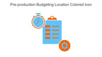 Pre Production Budgeting Location Colored Icon In Powerpoint Pptx Png And Editable Eps Format