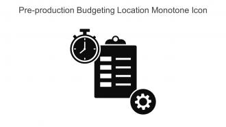 Pre Production Budgeting Location Monotone Icon In Powerpoint Pptx Png And Editable Eps Format