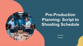 Pre Production Planning Script To Shooting Schedule PPT Mockup AT