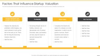 Pre revenue startup valuation factors that influence startup valuation