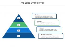 Pre sales cycle service ppt powerpoint presentation model design ideas cpb