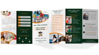 Pre School Education Brochure Trifold