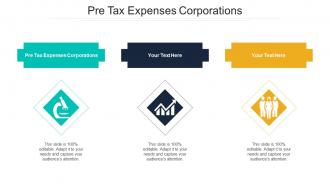 Pre Tax Expenses Corporations Ppt Powerpoint Presentation Gallery Brochure Cpb