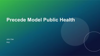 Precede Model Public Health PPT Template ACP