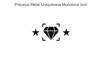 Precious Metal Uniqueness Monotone Icon In Powerpoint Pptx Png And Editable Eps Format
