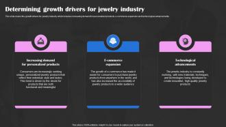 Precious Stones Business Plan Determining Growth Drivers For Jewelry Industry BP SS