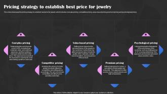 Precious Stones Business Plan Pricing Strategy To Establish Best Price For Jewelry BP SS