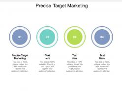 Precise target marketing ppt powerpoint presentation slides deck cpb