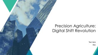 Precision Agriculture Digital Shift Revolution PPT Information AT